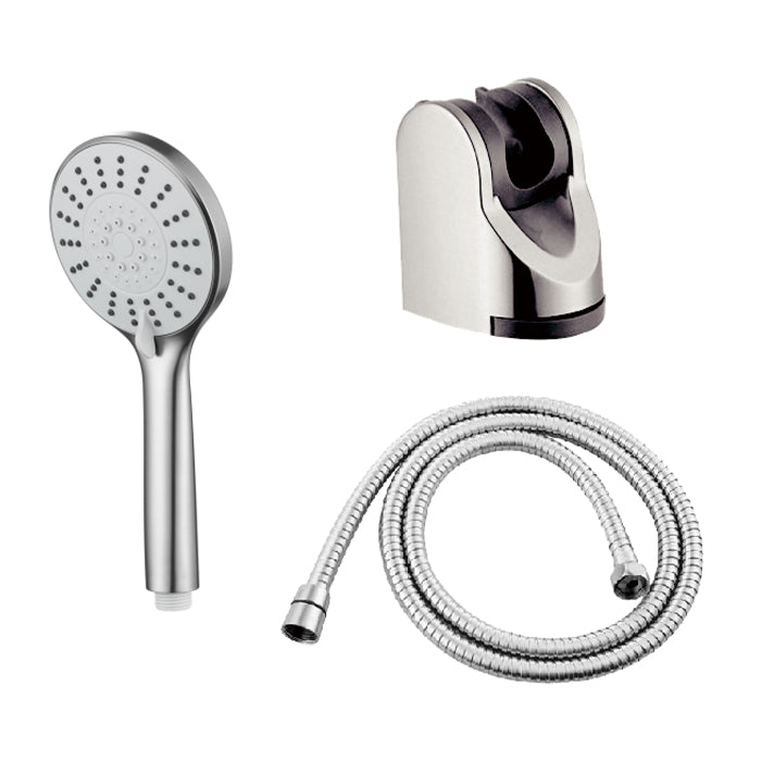 Pommeau et Flexible de douche extérieure minimalistes - Acier inoxydable