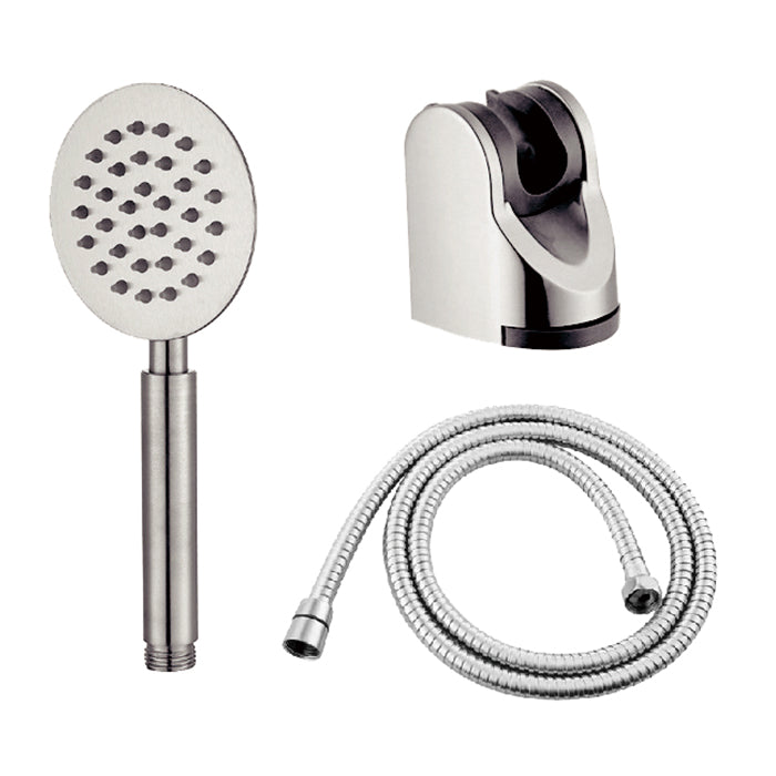 Pommeau et Flexible de douche extérieure minimalistes - Acier inoxydable