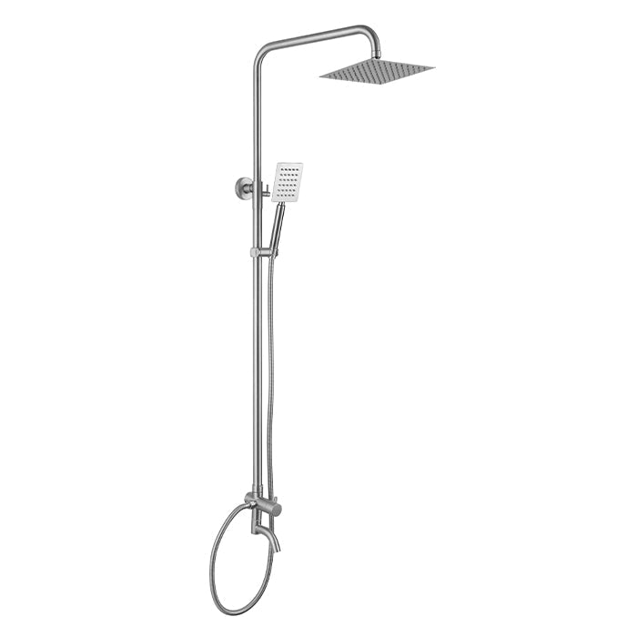 Douche extérieure pour eau froide avec robinet et douchette